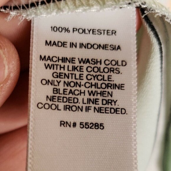 Express Womens The Portfolio Green Striped Blouse XS - Picture 5 of 5